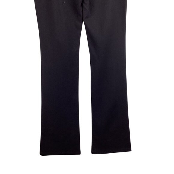Theory Pants Size 6 Black Briella Craze Flare Trousers Stretch Pockets - Picture 6 of 9
